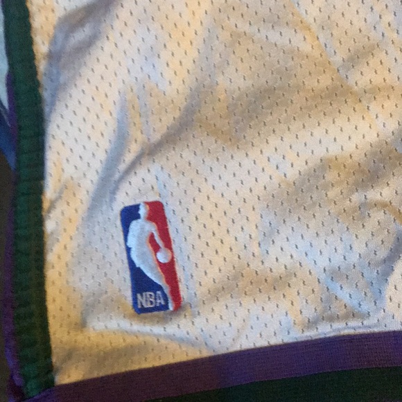 Official Game Worn NBA shorts Milwaukee Bucks early 2000’s Reebok SZ 42 2x l - Picture 5 of 6